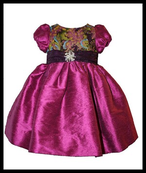 Magenta Dress with Matching Undies
